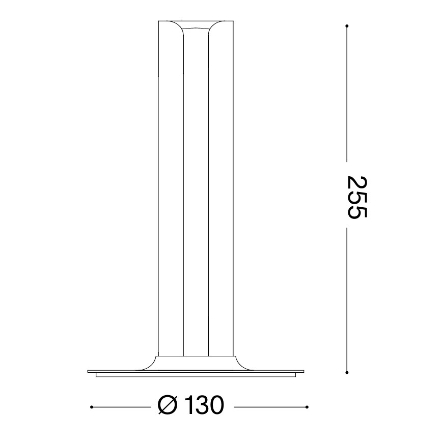 Ideal Lux - Himennettävä LED-pöytälamppu DORICA LED/8W/230V CRI 90 mattakromi