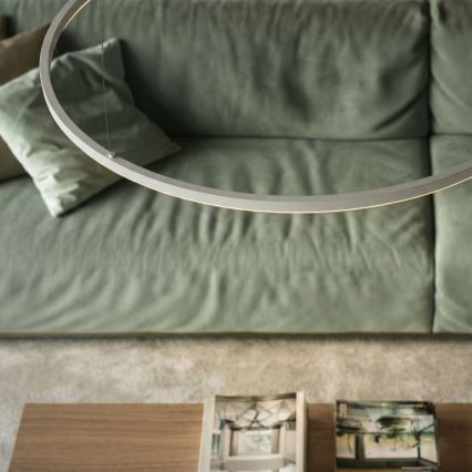 Ideal Lux - Himmennettävä LED-kattokruunu johdossa ORACLE SLIM LED/40W/230V 4000K halkaisija 70 cm CRI 90 valkoinen