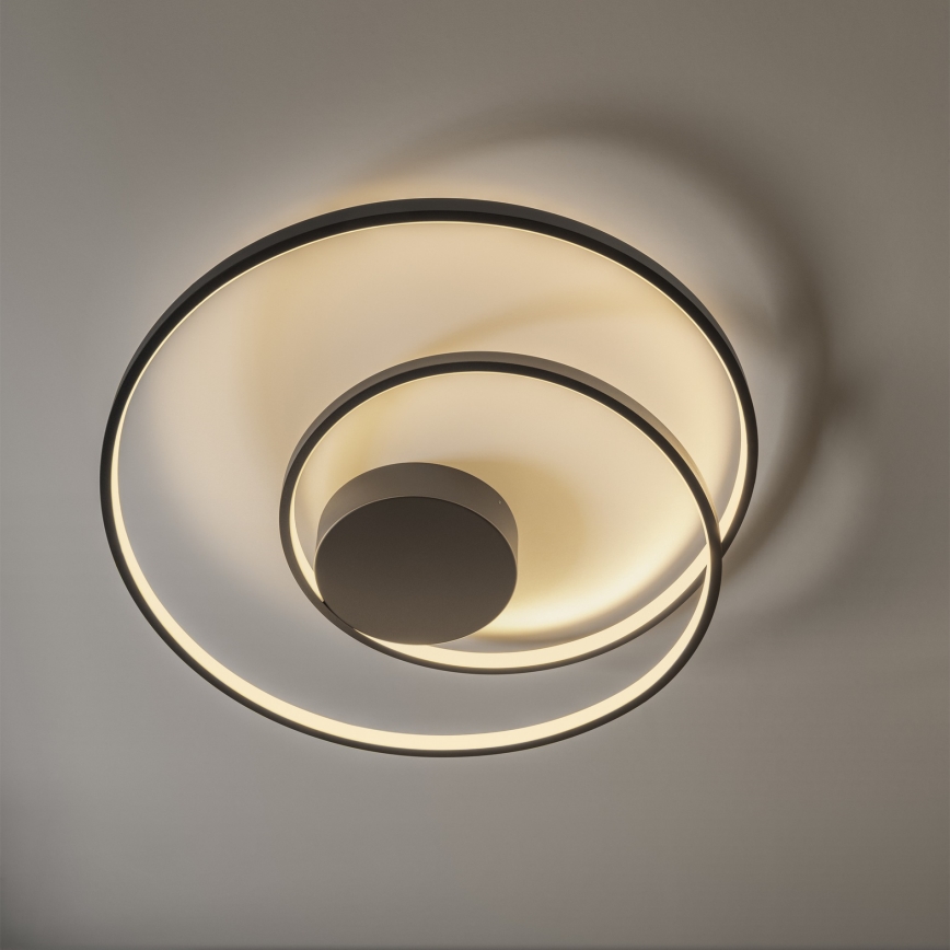 Ideal Lux - Himmennettävä LED-kattovalaisin OZ LED/48W/230V halkaisija 60 cm CRI 90 musta