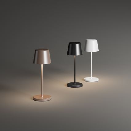 Ideal Lux - LED Himmennettävä kosketus ulko pöytävalaisin CUTE LED/2,5W/3,7V USB 2200-2700K IP65 musta