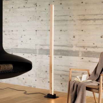 Ideal Lux - Himmennettävä LED-lattiavalaisin CRAFT LED/26W/230V CRI 90 pyökki