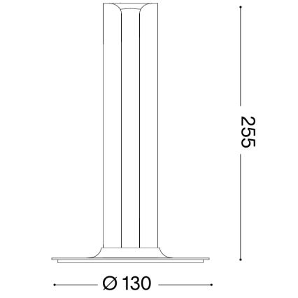 Ideal Lux - himmennettävä LED-pöytävalaisin DORICA LED/8W/230V CRI 90 messinki