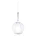 Ideal Lux - KALIQUE-riippuvalaisin vaijerilla 1xE27/42W/230V, halkaisija 18 cm, kirkas