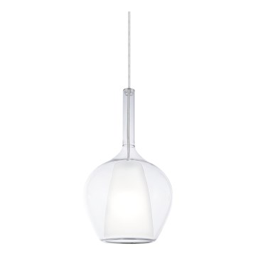 Ideal Lux - KALIQUE-riippuvalaisin vaijerilla 1xE27/42W/230V, halkaisija 18 cm, kirkas