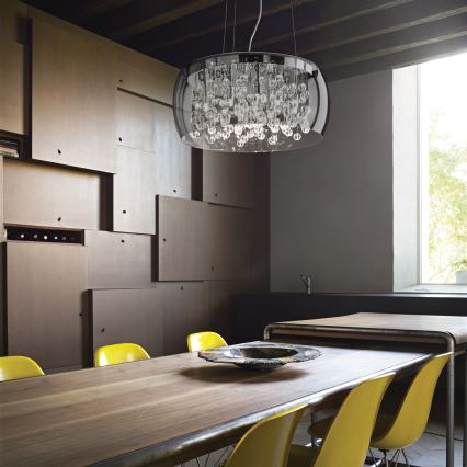 Ideal Lux - Kattokruunu johdossa AUDI 5xG9/40W/230V savuinen