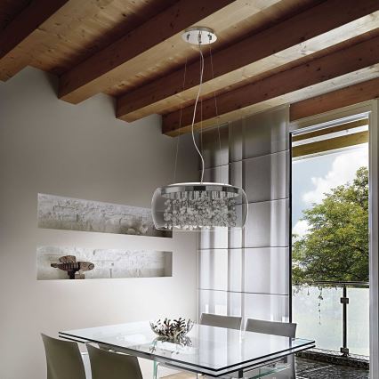 Ideal Lux - Kattokruunu johdossa AUDI 5xG9/40W/230V savuinen