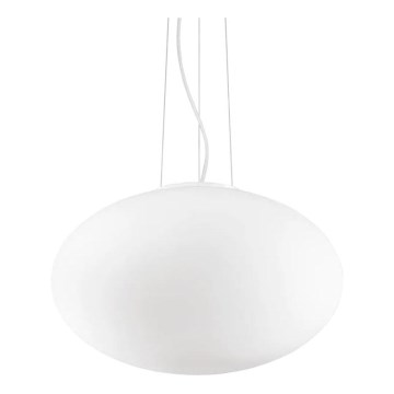 Ideal Lux - Kattokruunu johdossa CANDY 1xE27/42W/230V halkaisija 50 cm valkoinen