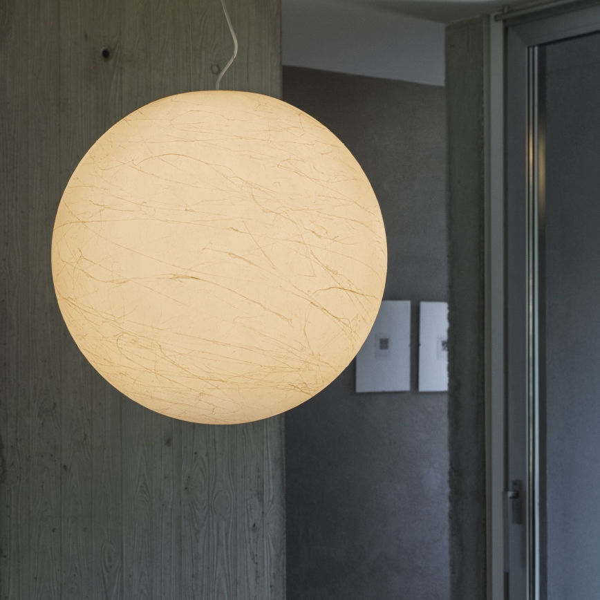 Ideal Lux - Kattokruunu johdossa CARTA 1xE27/25W/230V halkaisija 50 cm valkoinen