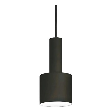 Ideal Lux - Kattokruunu johdossa HOLLY 1xE27/60W/230V halkaisija 12 cm musta