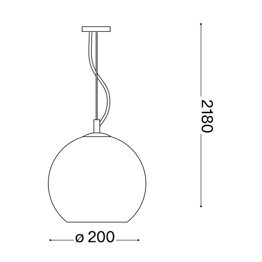 Ideal Lux - Kattokruunu johdossa NEMO 1xE27/42W/230V halkaisija 20 cm beige