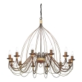 Ideal Lux - Kattokruunu ketjussa CORTE 12xE14/40W/230V halkaisija 95 cm kupari