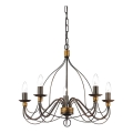 Ideal Lux - Kattokruunu ketjussa CORTE 5xE14/40W/230V halkaisija 54 cm kupari