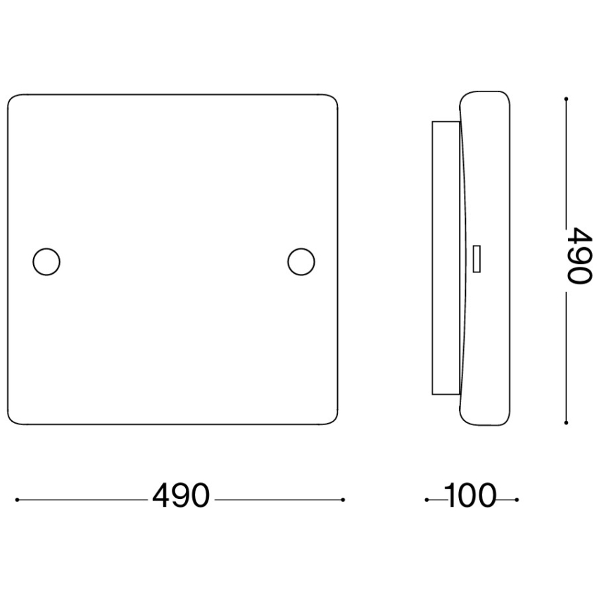 Ideal Lux - Kattovalaisin CELINE 4xE27/60W/230V 49x49 valkoinen