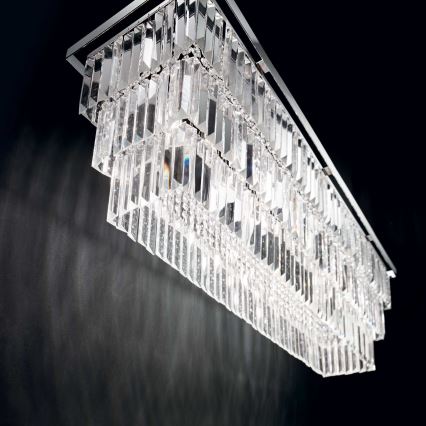 Ideal Lux - Kattovalaisin MARTINEZ 8xE14/40W/230V, kiillotettu kromi