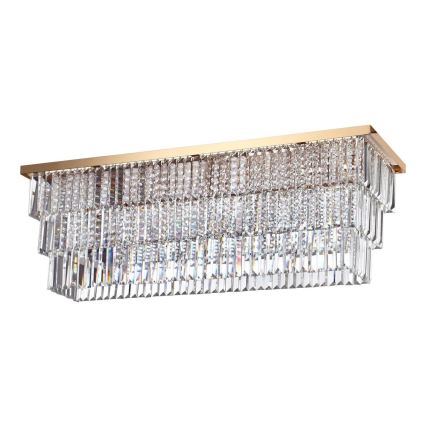 Ideal Lux - Kattovalaisin MARTINEZ 8xE14/40W/230V kultainen