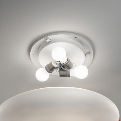 Ideal Lux - Kattovalaisin SMARTIES 2xE27/42W/230V, halkaisija 42,5 cm, valkoinen