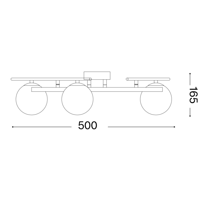 Ideal Lux - Kiinteä LED-kattokruunu ATLAS 3xG9/3W/230V valkoinen