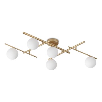 Ideal Lux - Kiinteä LED-kattokruunu ATLAS 5xG9/3W/230V kulta