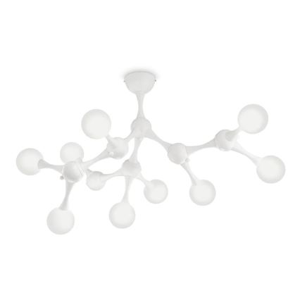 Ideal Lux - Kiinteä LED-kattokruunu NODINO 9xG9/3W/230V valkoinen