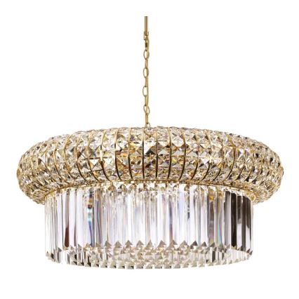 Ideal Lux - Kristalli-ketjukattokruunu NABUCCO 16xE14/40W/230V halkaisija 70 cm kulta