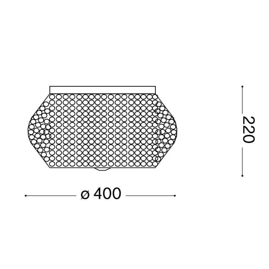 Ideal Lux - Kristallikattovalaisin PASHA 6xE14/40W/230V halkaisija 40 cm kiiltävä kromi