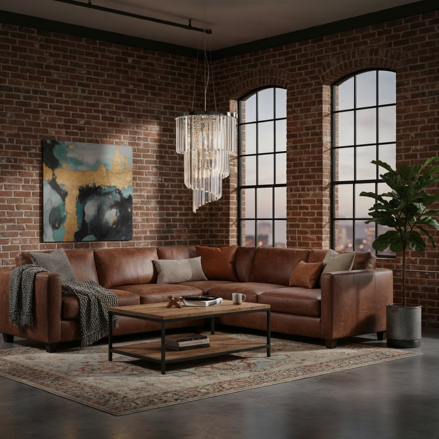 Ideal Lux - Kristallikruunu johdossa CARLTON 8xE14/40W/230V halkaisija 40 cm kiiltävä kromi