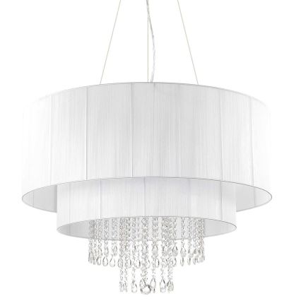 Ideal Lux - Kristallikruunu johdossa OPERA 10xE27/60W/230V halkaisija 90 cm valkoinen