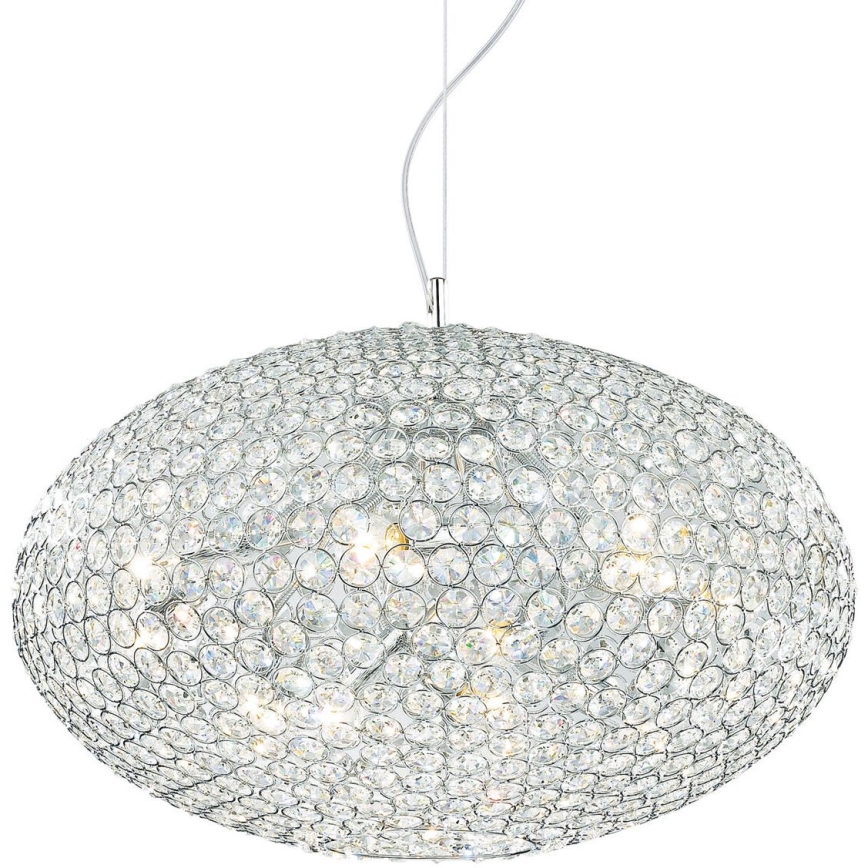 Ideal Lux - Kristallikruunu johdossa ORION 12xE14/40W/230V halkaisija 60 cm hopea