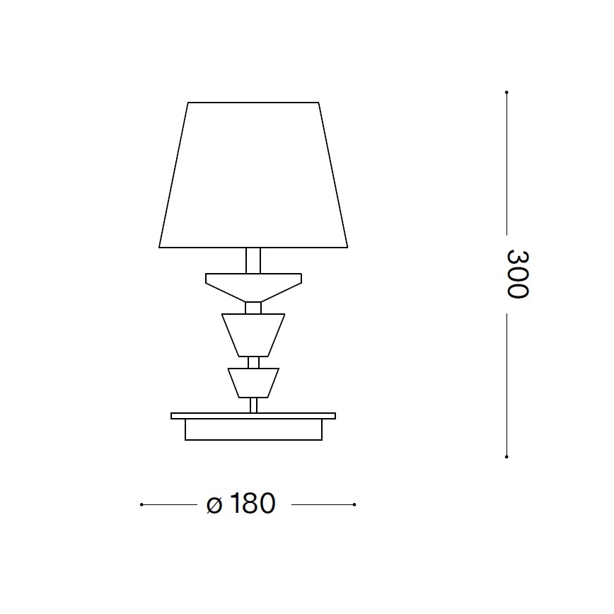 Ideal Lux - Kristallinen pöytävalaisin PEGASO 1xE14/28W/230V kultainen