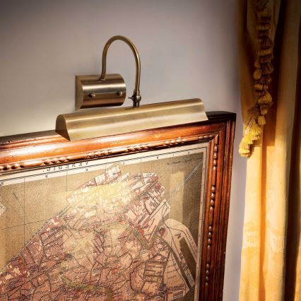 Ideal Lux - Kuvavalo RETRO 2xE14/28W/230V messinki