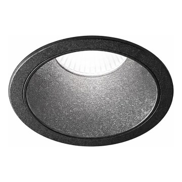 Ideal Lux - kylpyhuoneen alakattoon upotettava LED-valaisin GAME TRIM LED/11W/230V 3000K CRI 90 halkaisija 8,5 cm IP65 musta