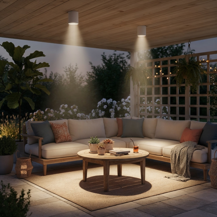 Ideal Lux - Kylpyhuoneen kohdevalo GUN 1xGU10/28W/230V IP44 valkoinen