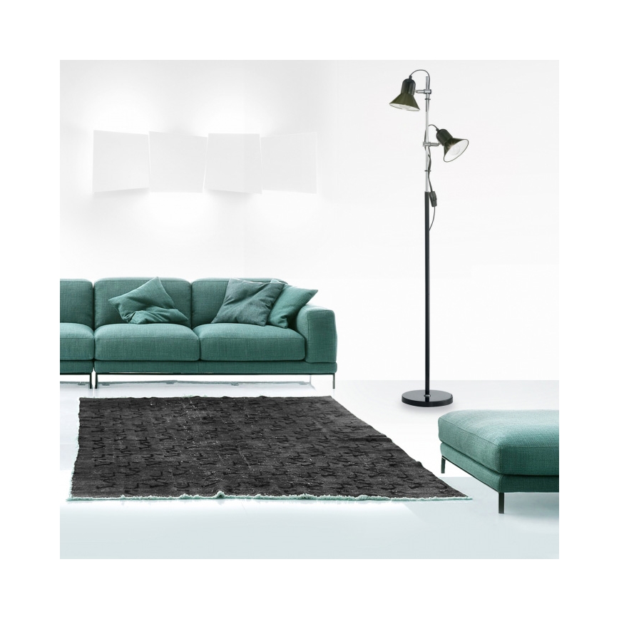 Ideal Lux - Lattiavalaisin 2xE27/60W/230V, musta