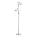 Ideal Lux - lattiavalaisin POLLY 2xE27/60W/230V hopeanvärinen