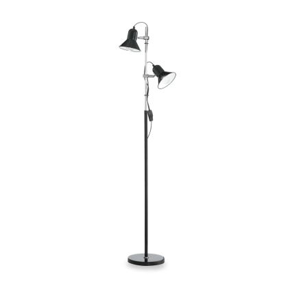 Ideal Lux - Lattiavalaisin POLLY 2xE27/60W/230V musta