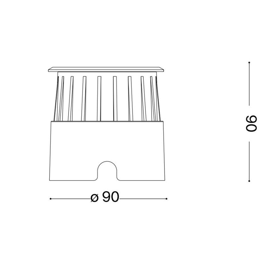 Ideal Lux - LED-ajotievalo FLOOR LED/3W/230V halkaisija 9 cm CRI 90 IP67 kiiltävä kromi