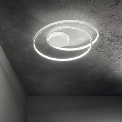 Ideal Lux - LED-himmennettävä kattovalaisin OZ LED/48W/230V halkaisija 60 cm CRI 90 valkoinen