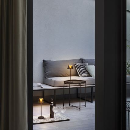 Ideal Lux - LED himmennettävä kosketuslamppu LOLITA LED/2,8W/5V 2200 mAh IP54 ruskea