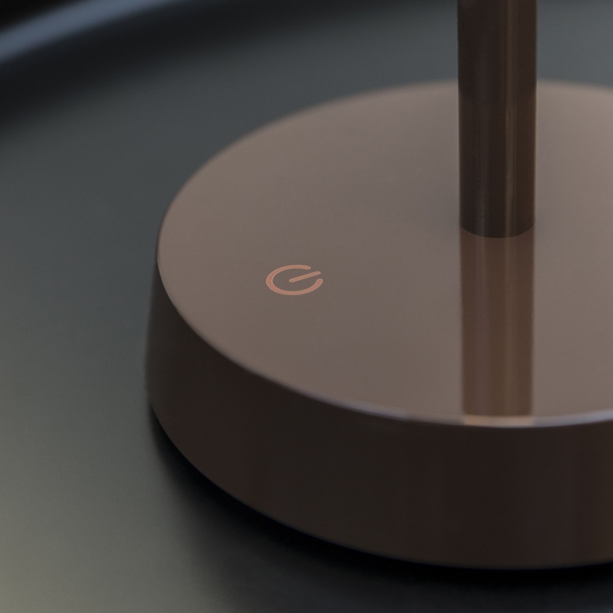 Ideal Lux - LED himmennettävä kosketuslamppu LOLITA LED/2,8W/5V 2200 mAh IP54 ruskea