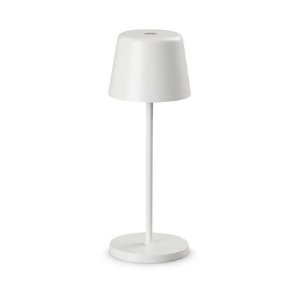 Ideal Lux - LED himmennettävä kosketusohjattu ulkokäyttöön tarkoitettu pöytävalaisin CUTE LED/2,5W/3,7V 3000 mAh USB 2200-2700K IP65 valkoinen