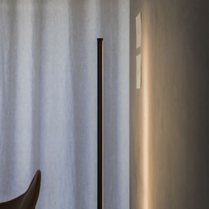 Ideal Lux - LED himmennettävä lattiavalaisin YOKO LED/16W/230V CRI 90 musta