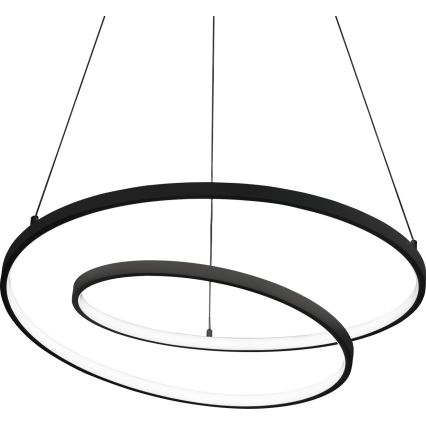Ideal Lux - himmennettävä LED-riippuvalaisin kaapelilla OZ LED/48W/230V, halkaisija 60 cm, CRI 90, musta