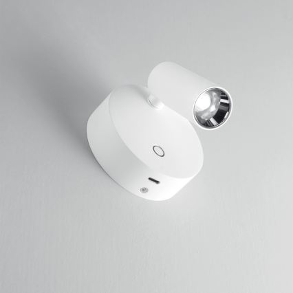 Ideal Lux - LED-himennettävä kosketusohjattu seinäspotti ELF LED/3W/230V CRI 95 valkoinen