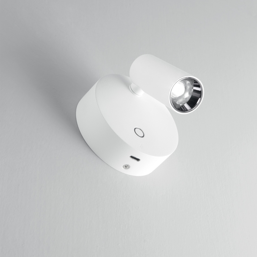 Ideal Lux - LED-himennettävä kosketusohjattu seinäspotti ELF LED/3W/230V CRI 95 valkoinen