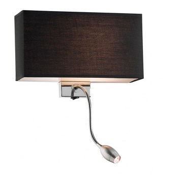 Ideal Lux - LED Joustava seinävalaisin HOTEL 1xE27/60W + LED/1,5W/230V