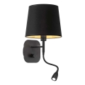 Ideal Lux - LED joustava seinävalaisin NORDIK 1xE14/40W + LED/1,5W/230V