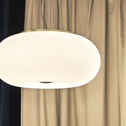Ideal Lux - LED-kattokruunu johdossa ARIZONA 5xGX53/9W/230V halkaisija 52 cm valkoinen
