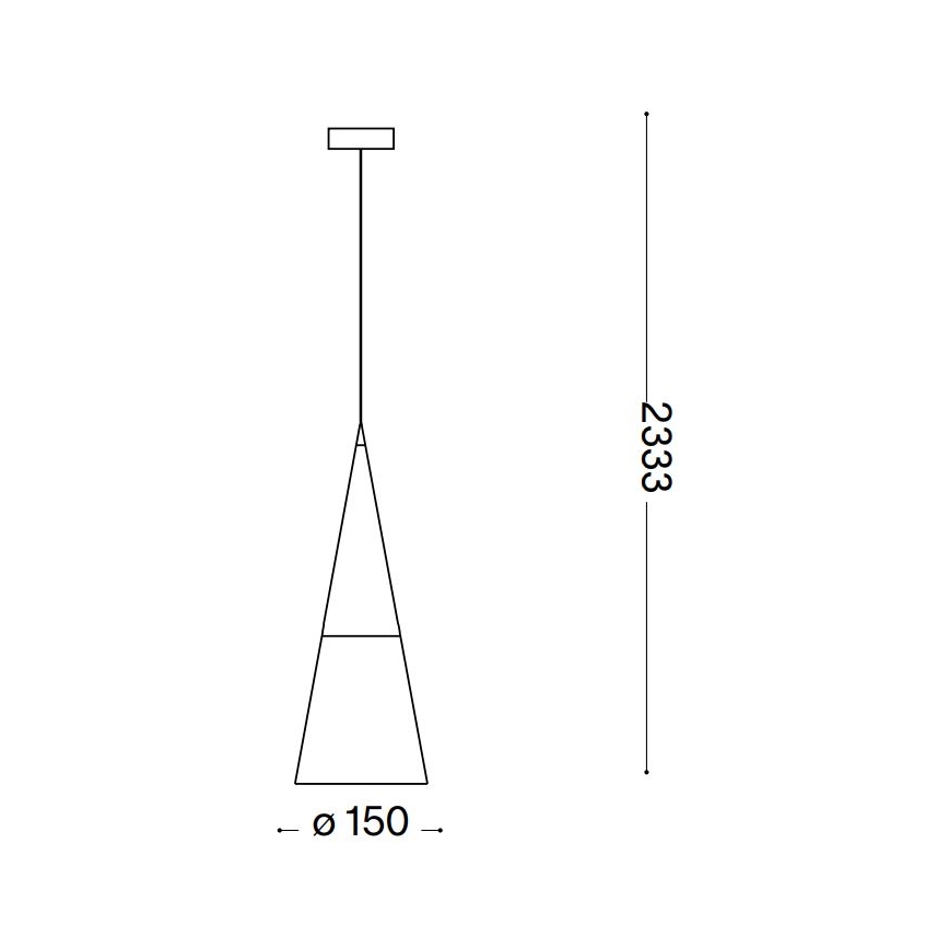 Ideal Lux - LED-kattokruunu johdossa CONO 1xGU10/7W/230V halkaisija 15 cm CRI 90 mattakromi