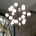 Ideal Lux - LED-kattokruunu johdossa COPERNICO 20xG9/3W/230V halkaisija 86 cm musta