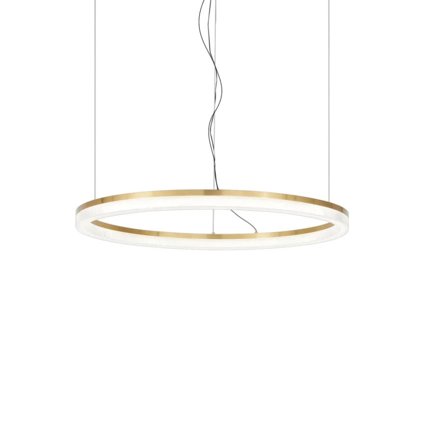 Ideal Lux - LED-kattokruunu johdossa CROWN LED/30W/230V 3000K halkaisija 60 cm CRI 90 messinki